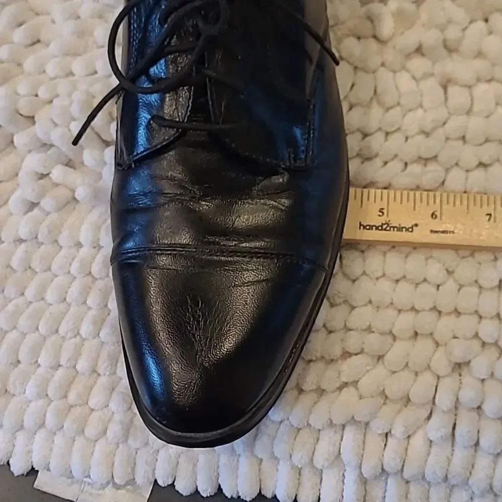 French Shriner men's sz 11.5M black dress shoe